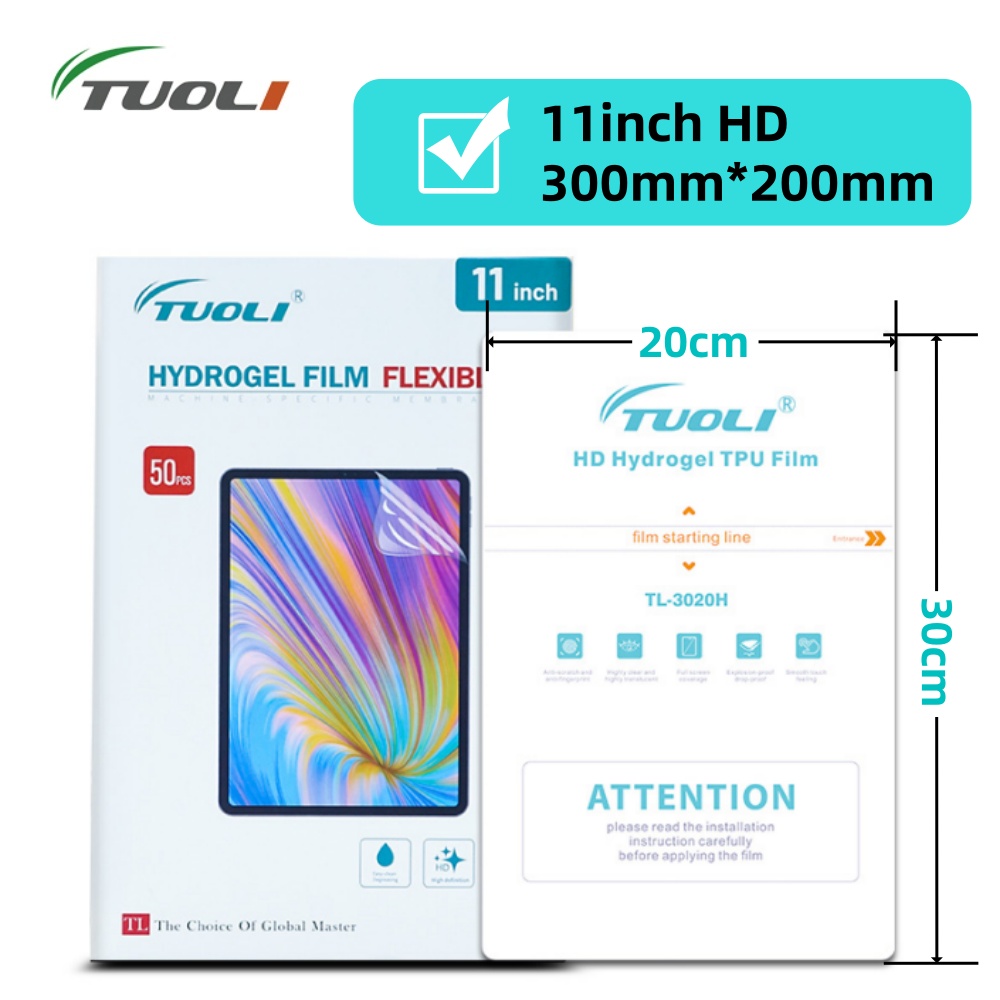 Screen Protector Cutter - TUOLI 10 adet Evrensel Tablet Filmi
