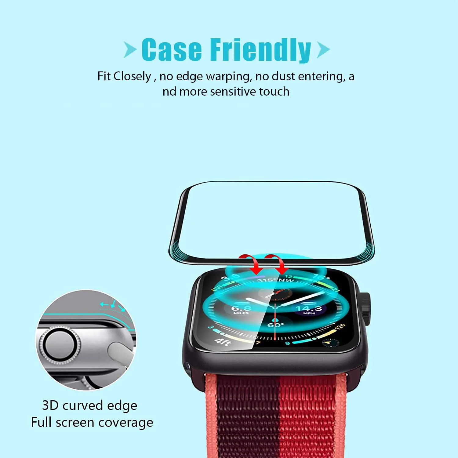 Ekran Koruyucu 3D Temperli Cam - Smartwatch Screen Film incelemesi ve fiyatı